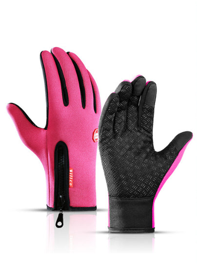 Winter Touchscreen Riding Gloves – Waterproof Anti-Slip Fleece Sports Gloves