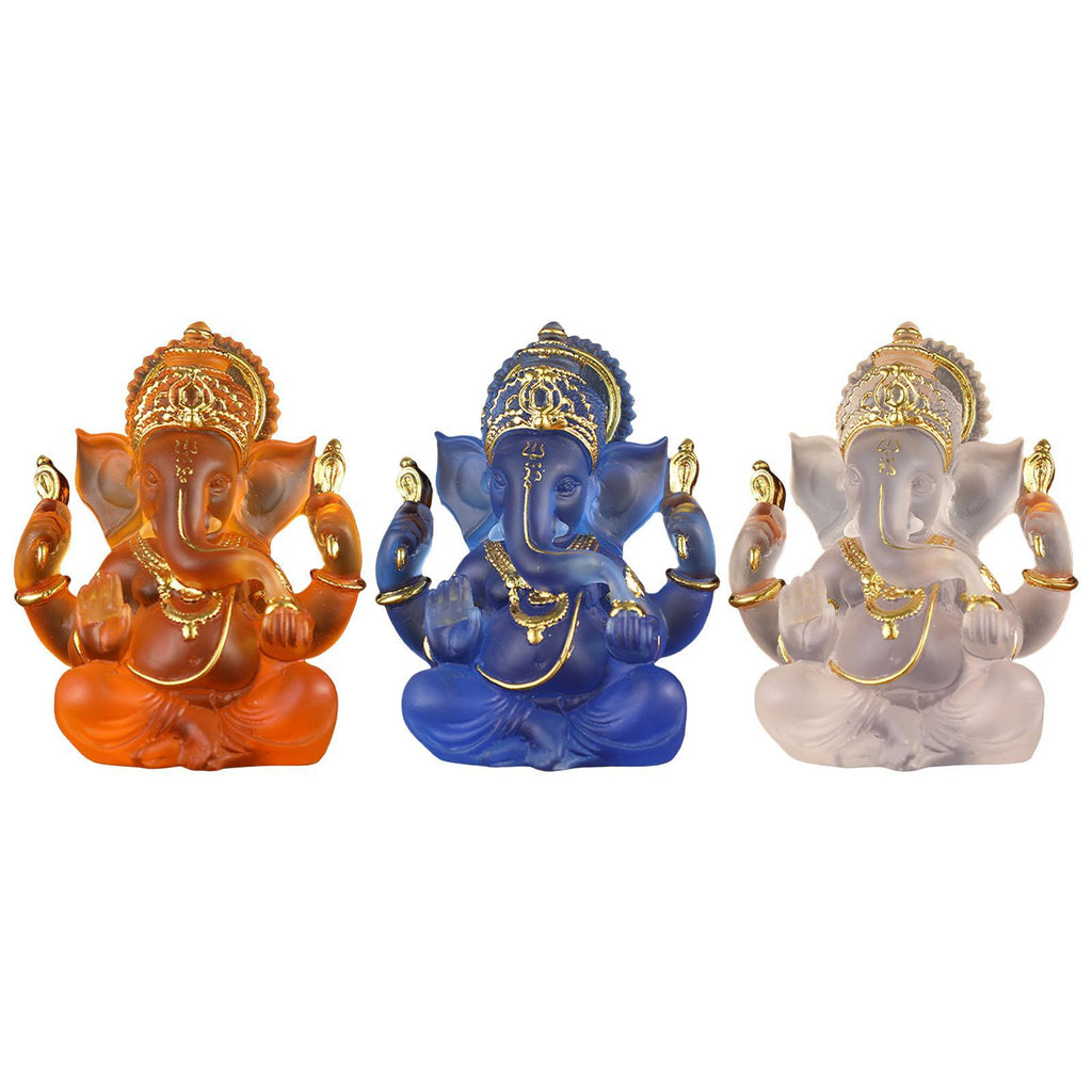 Creative Resin Ganesh Ji Aura Décor – Divine Spiritual Home Decoration Statue (Handcrafted Design)