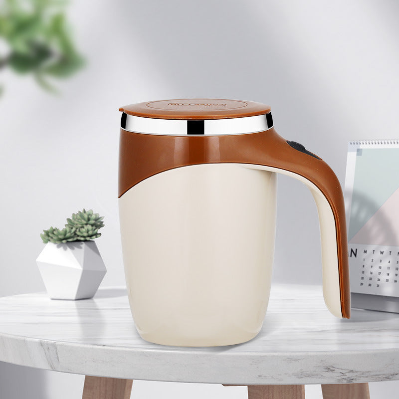 Rechargeable Automatic Stirring Cup – Magnetic Self-Mixing Coffee & Milkshake Mug