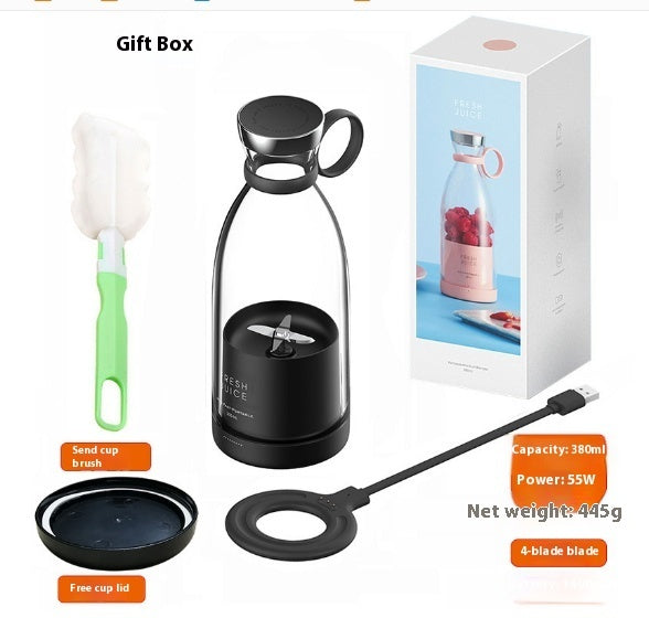 350ML Portable Electric Juicer Blender – USB Rechargeable Smoothie & Shake Maker Cup