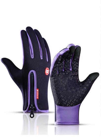 Winter Touchscreen Riding Gloves – Waterproof Anti-Slip Fleece Sports Gloves