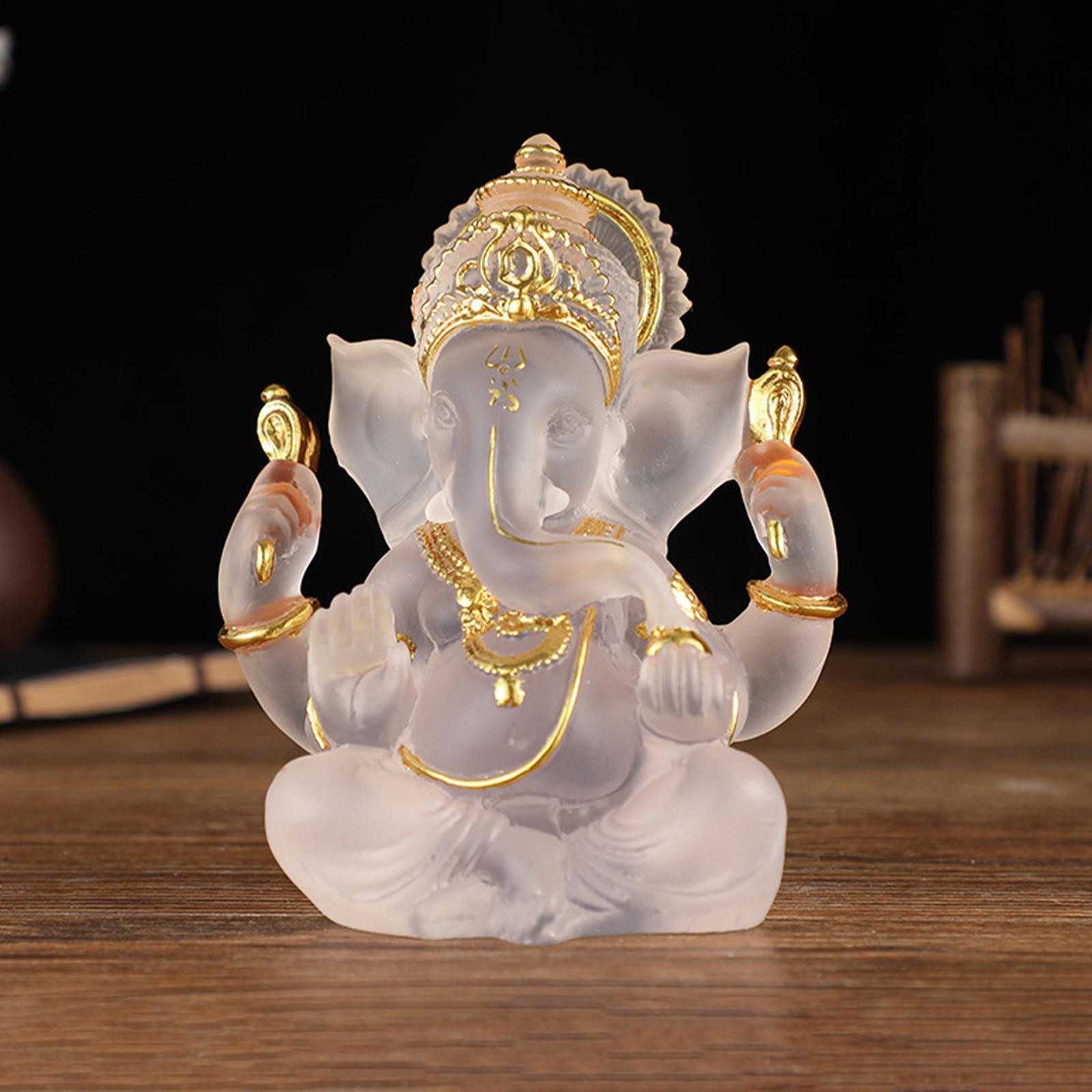 Creative Resin Ganesh Ji Aura Décor – Divine Spiritual Home Decoration Statue (Handcrafted Design)