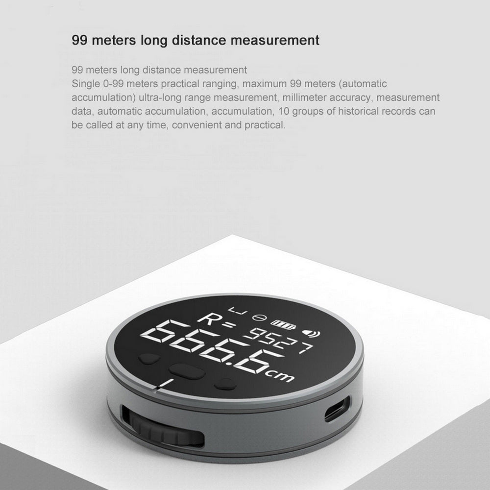 Digital LCD Electronic Measuring Ruler – High-Precision Smart Distance Measuring Tool (99m Range)