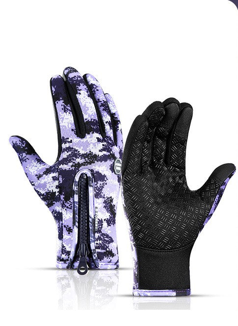 Winter Touchscreen Riding Gloves – Waterproof Anti-Slip Fleece Sports Gloves