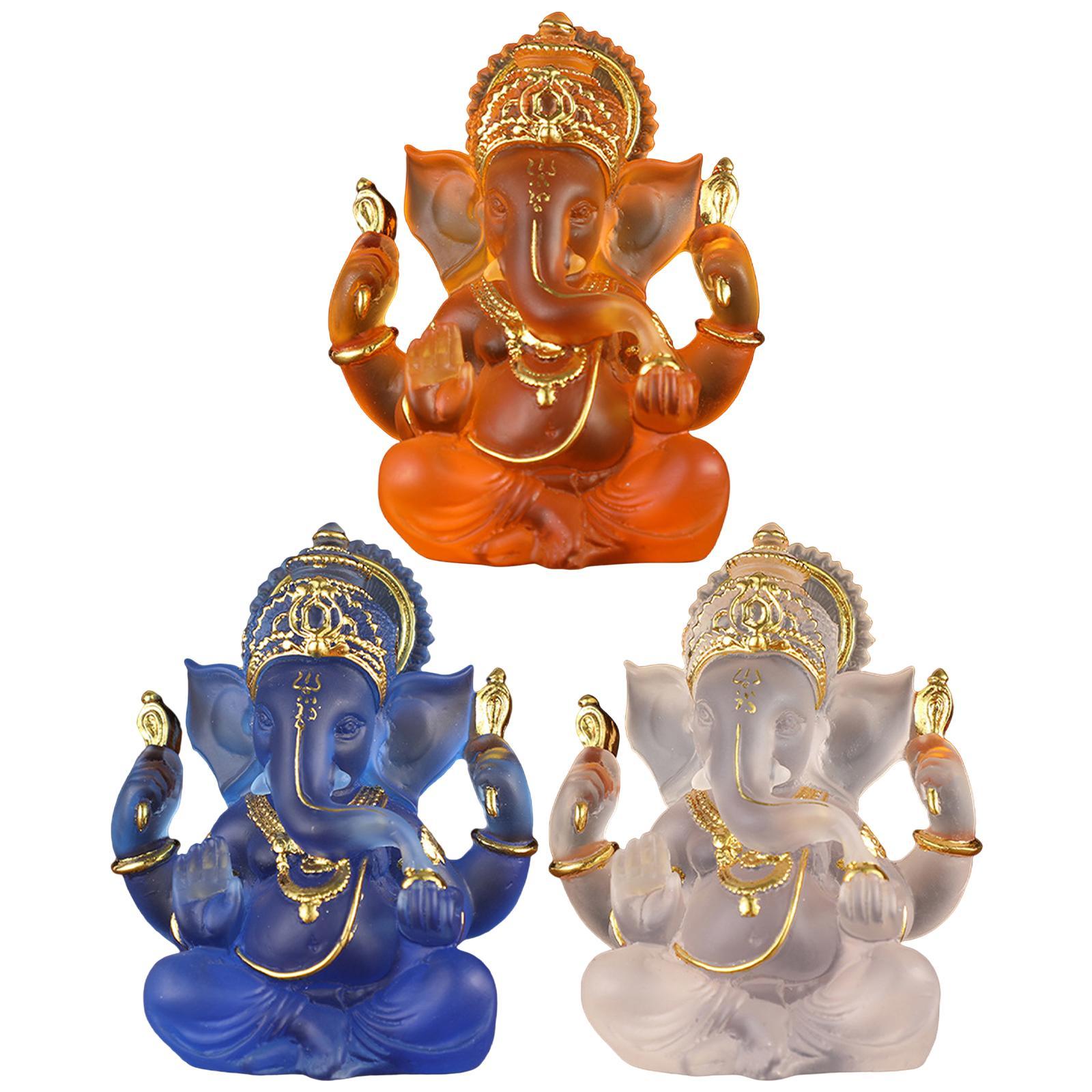 Creative Resin Ganesh Ji Aura Décor – Divine Spiritual Home Decoration Statue (Handcrafted Design)