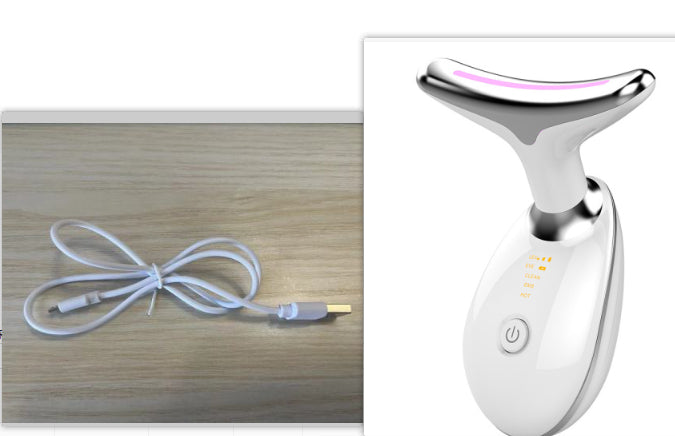 EMS Thermal Neck Lifting Massager – Microcurrent Tightening, LED Therapy & Wrinkle Remover