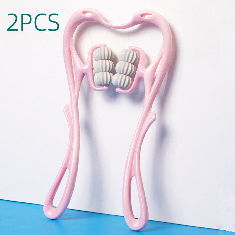 6-Roller Manual Neck Massager – Deep Tissue Roller for Pain Relief & Relaxation