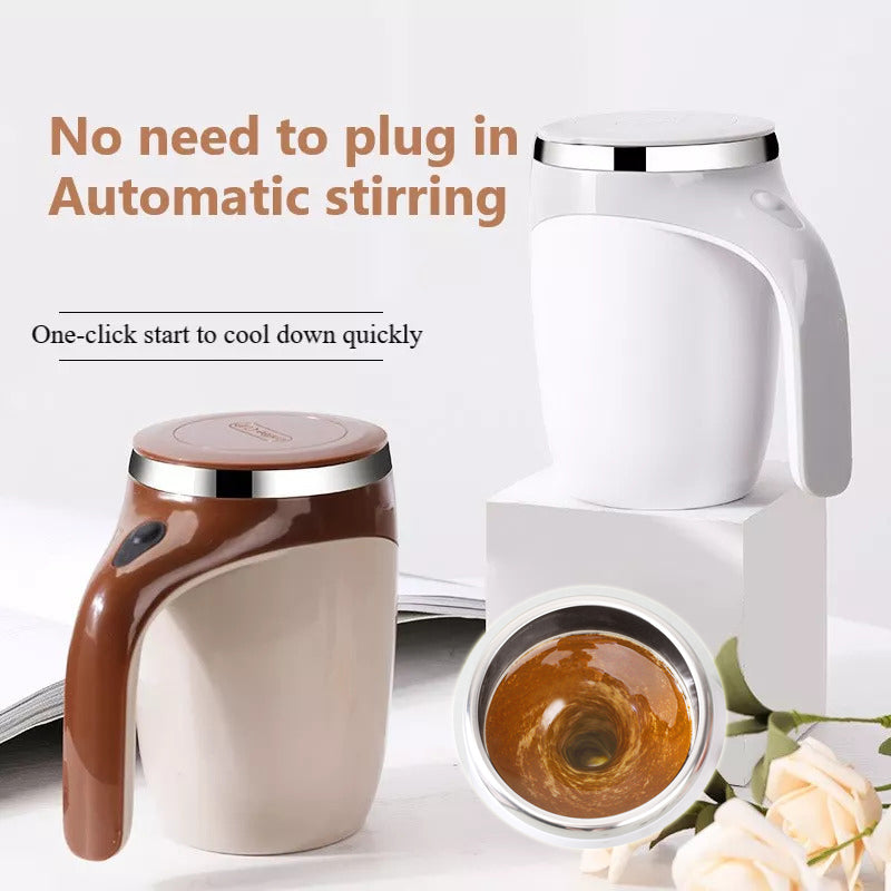 “MyGiftora Rechargeable Magnetic Self-Stirring Cup – Automatic Coffee & Shake Mixing Mug”